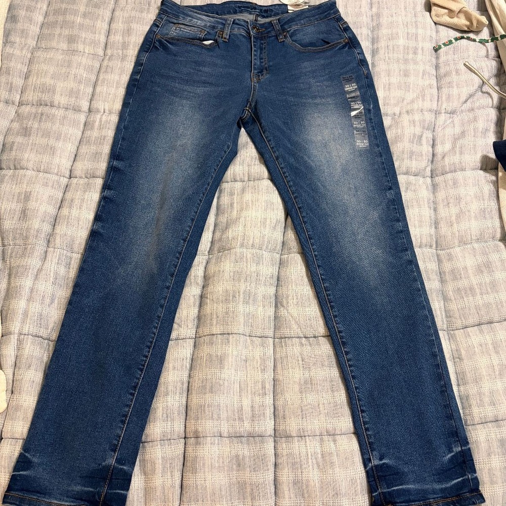Rue21 Jeans Skinny Fit Supreme Flex Mens 30x30 Blue Denim Casual Classic NWT